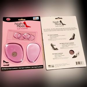 NWT HIGH HEEL SURVIVAL KITS: GEL HEEL, BALL OF FOOT & SPOT CUSHIONS!